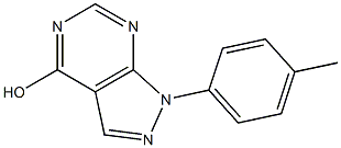 1-(4-METHYLPHENYL)-1H-PYRAZOLO[3,4-D]PYRIMIDIN-4-OL Struktur