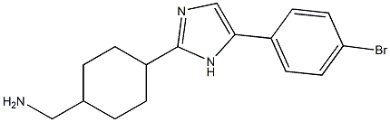 1-{4-[5-(4-BROMOPHENYL)-1H-IMIDAZOL-2-YL]CYCLOHEXYL}METHANAMINE Struktur