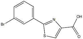 2-(3-BROMOPHENYL)-1,3-THIAZOLE-4-CARBOXYLIC ACID Struktur