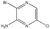 3-BROMO-6-CHLOROPYRAZIN-2-AMINE Struktur