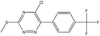 5-CHLORO-3-(METHYLTHIO)-6-[4-(TRIFLUOROMETHYL)PHENYL]-1,2,4-TRIAZINE Struktur