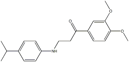 1-(3,4-dimethoxyphenyl)-3-(4-isopropylanilino)-1-propanone Struktur