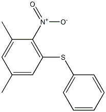 1,5-dimethyl-2-nitro-3-(phenylthio)benzene Struktur