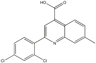 2-(2,4-dichlorophenyl)-7-methylquinoline-4-carboxylic acid Struktur