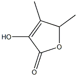 3-hydroxy-4,5-dimethyl-2,5-dihydrofuran-2-one Struktur