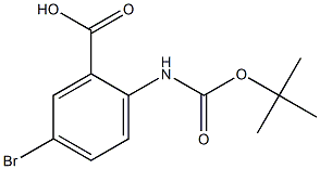 5-bromo-2-[(tert-butoxycarbonyl)amino]benzoic acid Struktur