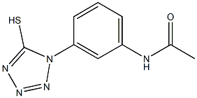 N-[3-(5-mercapto-1H-tetrazol-1-yl)phenyl]acetamide Struktur