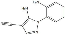 5-amino-1-(2-aminophenyl)-1H-pyrazole-4-carbonitrile Struktur