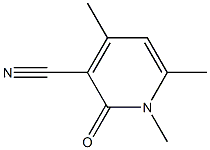 1,4,6-trimethyl-2-oxo-1,2-dihydropyridine-3-carbonitrile Struktur