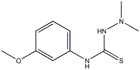 N1-(3-methoxyphenyl)-2,2-dimethylhydrazine-1-carbothioamide Struktur