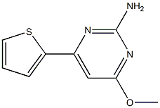 4-methoxy-6-(2-thienyl)pyrimidin-2-amine Struktur