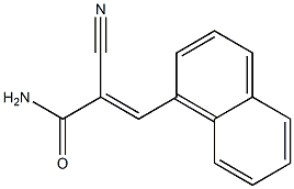 2-cyano-3-(1-naphthyl)acrylamide Struktur