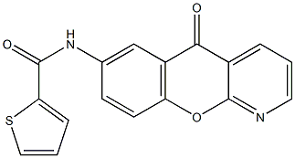 N2-(5-oxo-5H-chromeno[2,3-b]pyridin-7-yl)thiophene-2-carboxamide Struktur