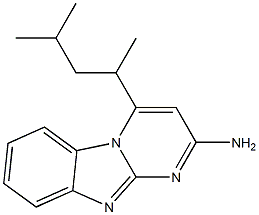 4-(1,3-dimethylbutyl)benzo[4,5]imidazo[1,2-a]pyrimidin-2-amine Struktur