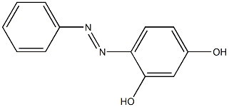 4-(2-phenyldiaz-1-enyl)benzene-1,3-diol Struktur