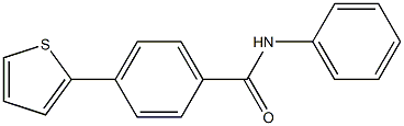 N-phenyl-4-(2-thienyl)benzenecarboxamide Struktur