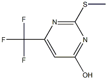 4-hydroxy-2-methylmercapto-6-trifluoromethyl-pyrimidin Struktur