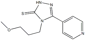 4-(3-methoxypropyl)-3-(4-pyridyl)-4,5-dihydro-1H-1,2,4-triazole-5-thione Struktur