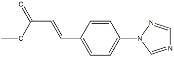 methyl (E)-3-[4-(1H-1,2,4-triazol-1-yl)phenyl]-2-propenoate Struktur