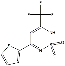 3-(2-thienyl)-5-(trifluoromethyl)-1lambda~6~,2,6-thiadiazine-1,1(6H)-dione Struktur