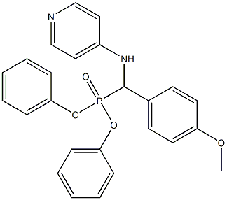 N4-[(diphenylphosphoryl)(4-methoxyphenyl)methyl]pyridin-4-amine Struktur