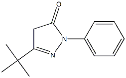 3-(tert-butyl)-1-phenyl-4,5-dihydro-1H-pyrazol-5-one Struktur