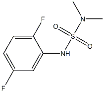 N'-(2,5-difluorophenyl)-N,N-dimethylsulfamide Struktur