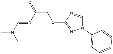 N-[(dimethylamino)methylene]-2-[(1-phenyl-1H-1,2,4-triazol-3-yl)oxy]acetamide Struktur