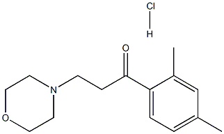 1-(2,4-dimethylphenyl)-3-morpholinopropan-1-one hydrochloride Struktur