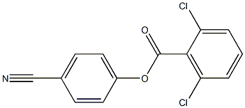 4-cyanophenyl 2,6-dichlorobenzoate Struktur