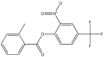 2-nitro-4-(trifluoromethyl)phenyl 2-methylbenzoate Struktur