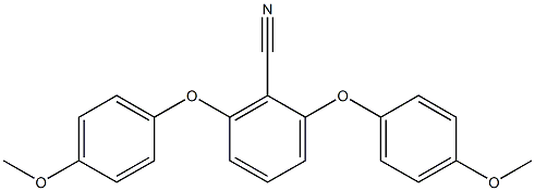 2,6-di(4-methoxyphenoxy)benzonitrile Struktur