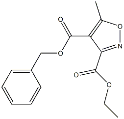 4-benzyl 3-ethyl 5-methyl-3,4-isoxazoledicarboxylate Struktur