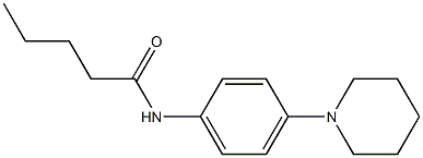 N-(4-piperidinophenyl)pentanamide Struktur