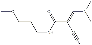 N1-(3-methoxypropyl)-2-cyano-3-(dimethylamino)acrylamide Struktur