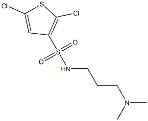 N3-[3-(dimethylamino)propyl]-2,5-dichlorothiophene-3-sulfonamide Struktur