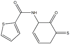 N-(2-oxotetrahydro-3-thiophenyl)-2-thiophenecarboxamide Struktur