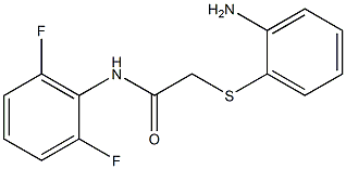 N1-(2,6-difluorophenyl)-2-[(2-aminophenyl)thio]acetamide Struktur