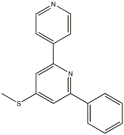 4-(methylthio)-2-phenyl-6-(4-pyridyl)pyridine Struktur