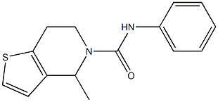 N5-phenyl-4-methyl-4,5,6,7-tetrahydrothieno[3,2-c]pyridine-5-carboxamide Struktur