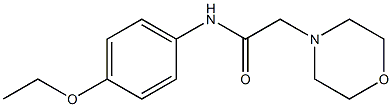 N-(4-ethoxyphenyl)-2-morpholinoacetamide Struktur