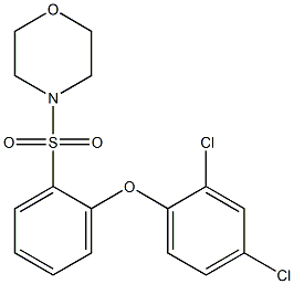 4-{[2-(2,4-dichlorophenoxy)phenyl]sulfonyl}morpholine Struktur