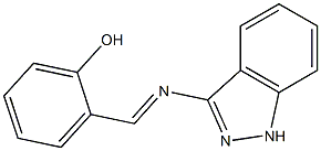 2-[(1H-indazol-3-ylimino)methyl]phenol Struktur