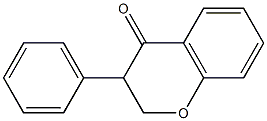 3-phenylchroman-4-one Struktur