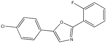 5-(4-chlorophenyl)-2-(2-fluorophenyl)-1,3-oxazole Struktur