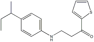 3-[4-(sec-butyl)anilino]-1-(2-thienyl)-1-propanone Struktur