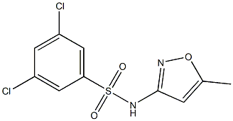 N1-(5-methylisoxazol-3-yl)-3,5-dichlorobenzene-1-sulfonamide Struktur