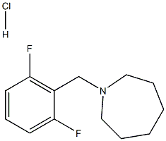 1-(2,6-difluorobenzyl)azepane hydrochloride Struktur