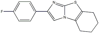 2-(4-fluorophenyl)-5,6,7,8-tetrahydroimidazo[2,1-b][1,3]benzothiazole Struktur