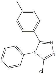 3-chloro-5-(4-methylphenyl)-4-phenyl-4H-1,2,4-triazole Struktur